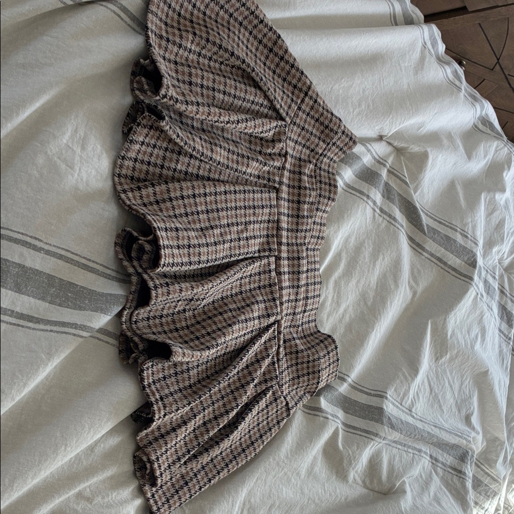 American Eagle Outfitters Checkered A-Line Skirt